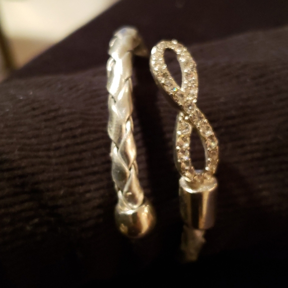 Rhinestone Bangle Bracelet - Picture 2 of 2